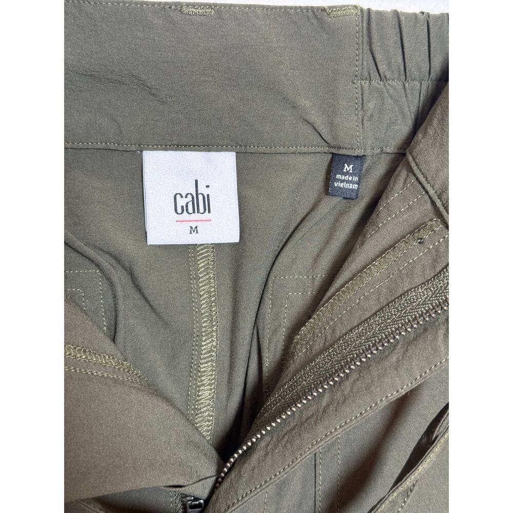 Cabi Quantum Cargo Jogger Pant Army Green Size M High-Rise Gorpcore Utility - Picture 4 of 5